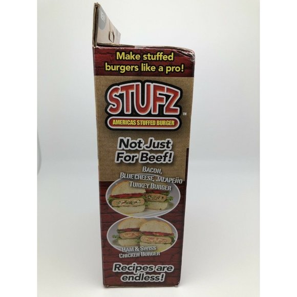 STUFZ Americas Stuffed Burger As Seen On TV Make Burgers Like A Pro! Brand New - Picture 4 of 6